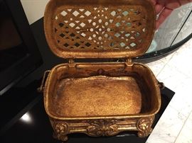 Antique Cast Metal Box