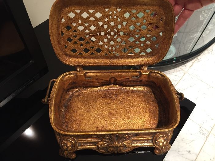 Antique Cast Metal Box