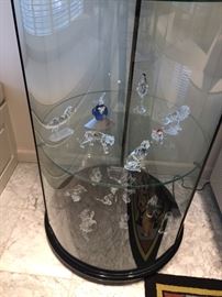 Swarovski Round Glass Lighted Curio