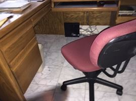 Oak Desk with Chair