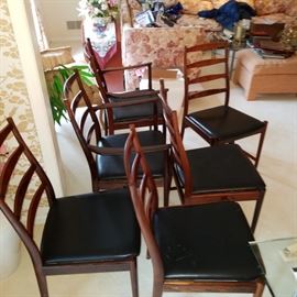 Arne Vodder Mid Century Rosewood Dining Chairs