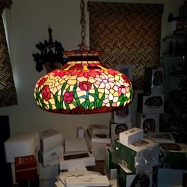 Stain glass pendant lamp