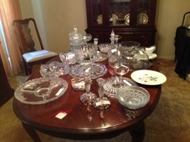 crystal and glassware