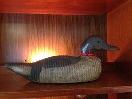 vintage carved working decoy