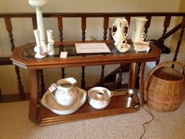 glass top sofa table