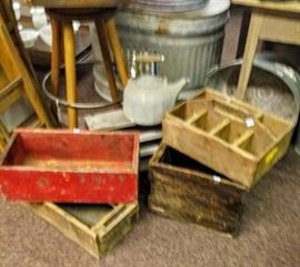 ASSORTED HANDMADE. WOODEN BOXES