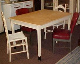 WOODEN KITCHEN TABLE