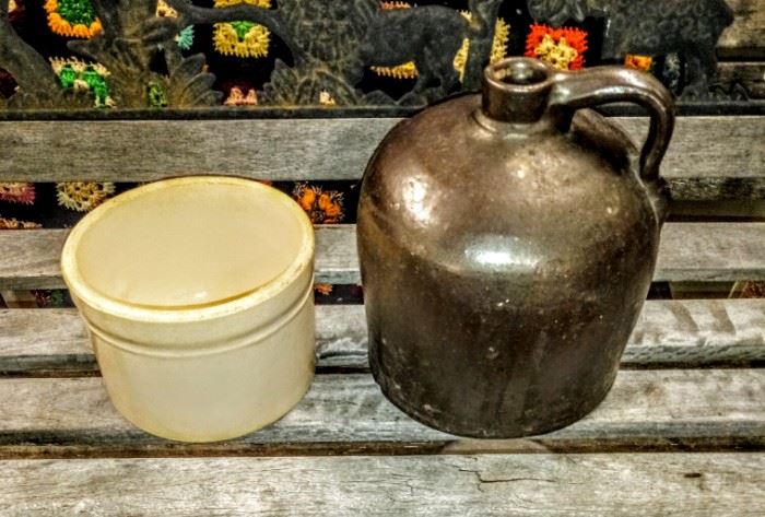 JUG AND BUTTER CROCK