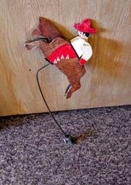 WHIRLYGIG BUCKING HORSE AND RIDER