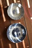 Blue Willow plates from the 1800's