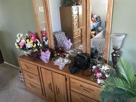 Dresser with mirror. 