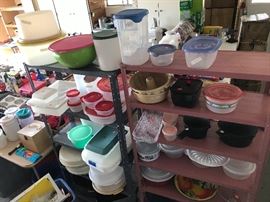 Kitchen Ware and plastic storage
