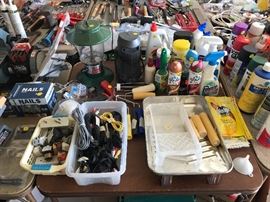 Cords, painting, cleaning supplies