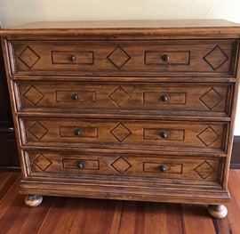 English Tudor 4 drawer chest