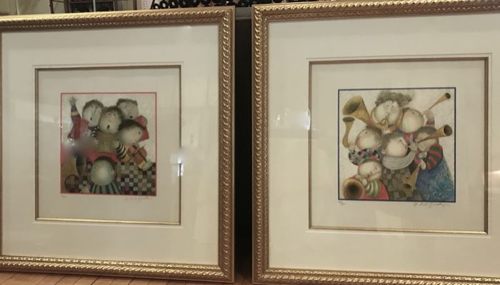 pair of signed and numbered lithographs by Graciela Rodo Boulanger