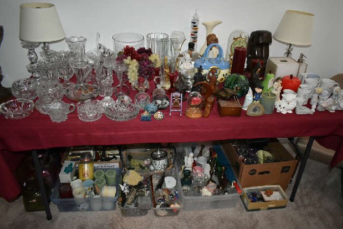 CLEAR GLASS/DECOR/LAMPS/PRECIOUS MOMENTS