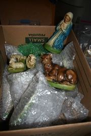 CHALKWARE NATIVITY SET