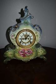  GERMAN PORCELAIN CLOCK