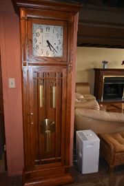 MISSION STYLE HOWARD MILLER GRANDFATHER CLOCK