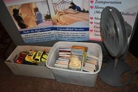BOOKS, TOYS, FAN