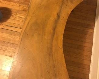 Naturalistic wood coffee table