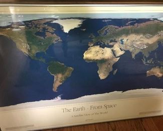 Cool Earth from Space framed poster
