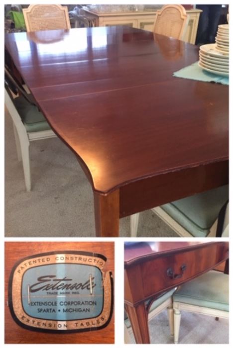 Extensole dining table. Made in Sparta MI
