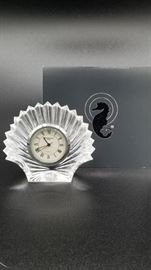 Waterford Crystal seashell clock