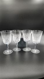 Waterford Crystal Lismore goblets (set of four)