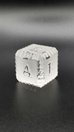 Waterford Crystal Alphabet Block