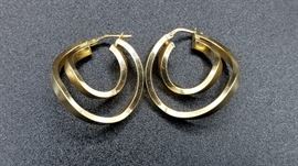 14K gold earrings