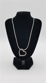 stainless heart pendant