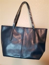 Massi capri leather tote - handles still in plastic - brand new