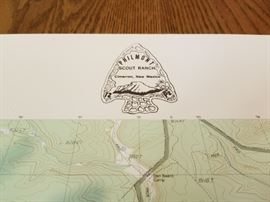 Topographic Map of Philmont Scout Camp - 1 of 3