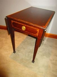 One of a pair of Pembroke tables