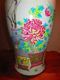 Detail of large Chinese vase