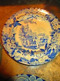 Don pottery transferware plates