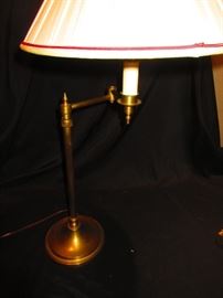 Vintage brass student lamp