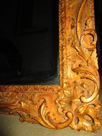 Detail of mirror with Gilt frame