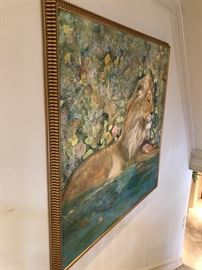 Original Painting on Canvas by Ira Yeager. approx: 60"x60".