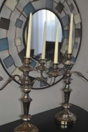 CANDLEABRA, WALL MIRROR