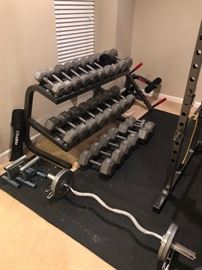 Gym equipment , weights