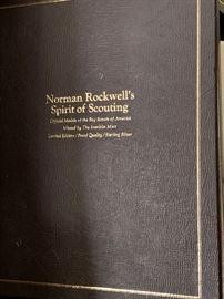 Norman Rockwell's Spirit of Scouting sterling silver proof medals