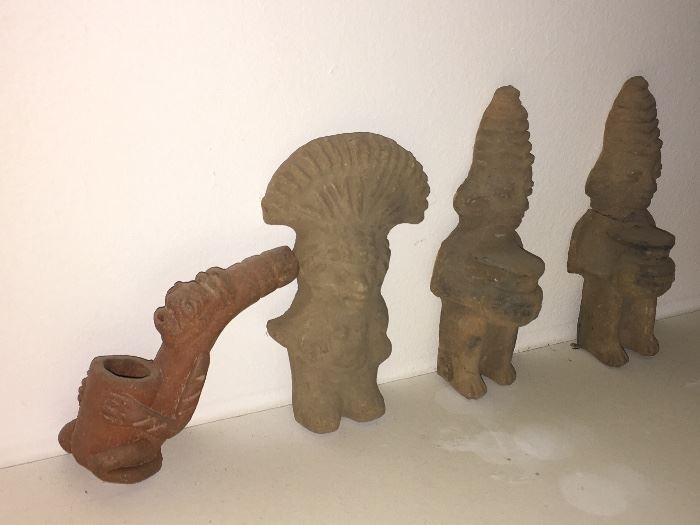 Pottery carvings