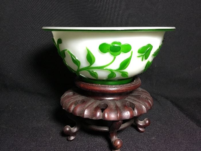 Chinese Peking Glass Bowl