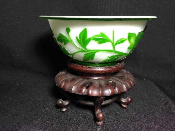 Chinese Peking Glass Bowl
