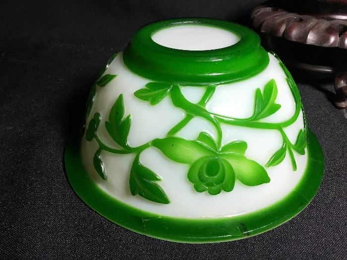 Chinese Peking Glass Bowl
