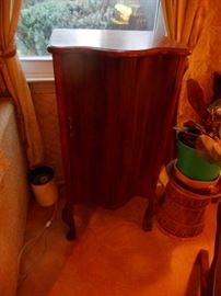 Vintage Mahogany Music Cabinet