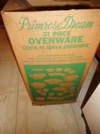Vintage Primrose Dream 31 Piece Ovenware NRFB