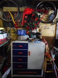 Vintage Nursery Cabinet re painted.